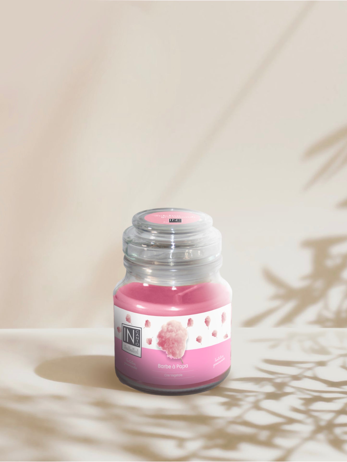 Image d'une bougie parfum barbe à papa In canto.