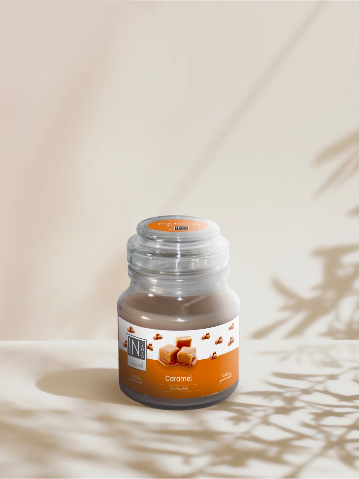 Image d'une bougie parfum caramel In canto.