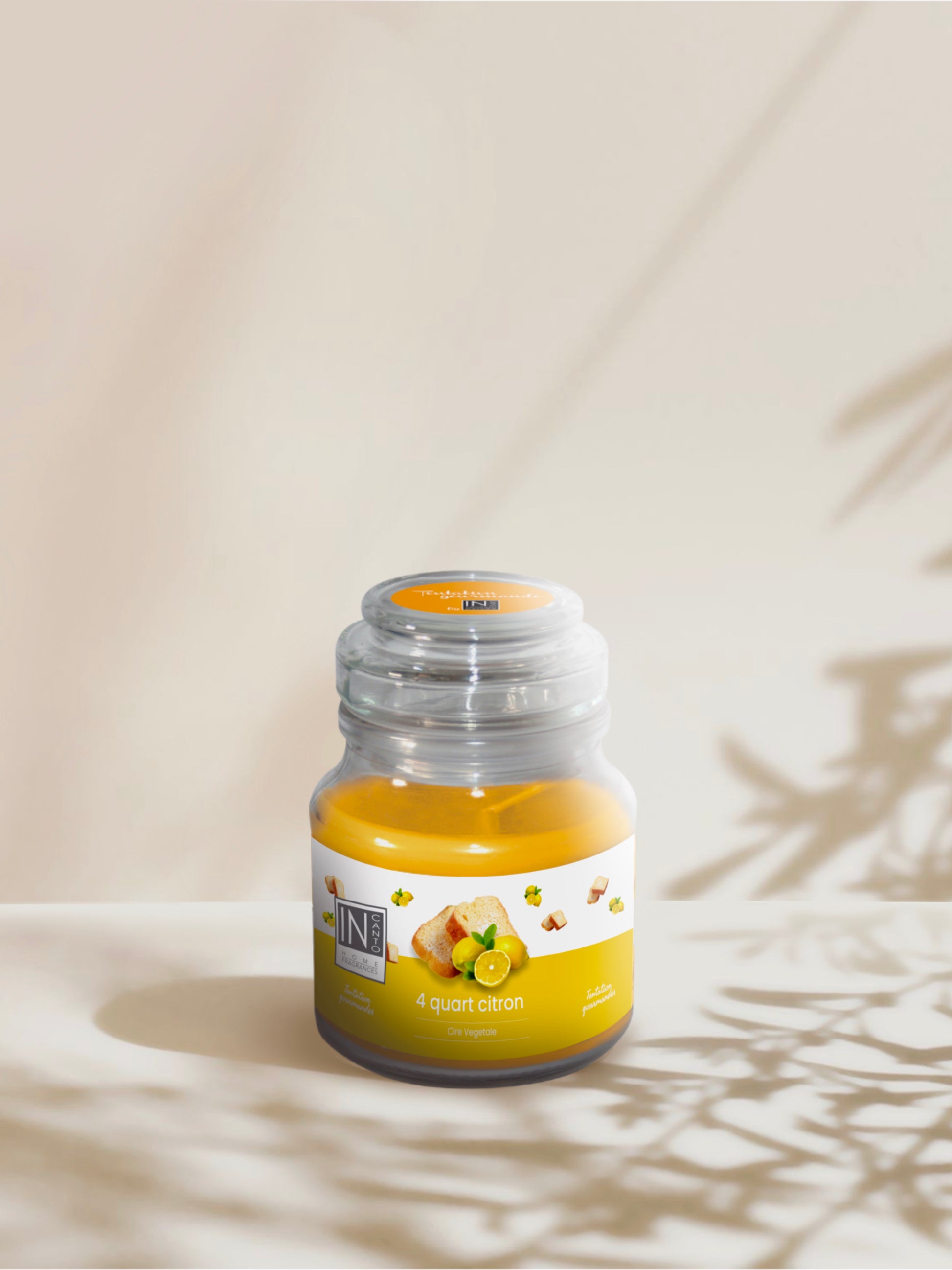 Image d'une bougie parfum 4 quart citron In canto.