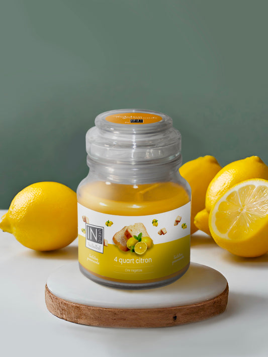 Image d'une bougie parfum 4 quart citron In canto.